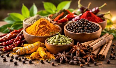 Whole and ground spices